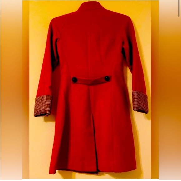 🔥 RARE L.A.M.B. Limited Edition Red Wool Coat – Y2K Vintage 🔥 Size 0 - Picture 4 of 6